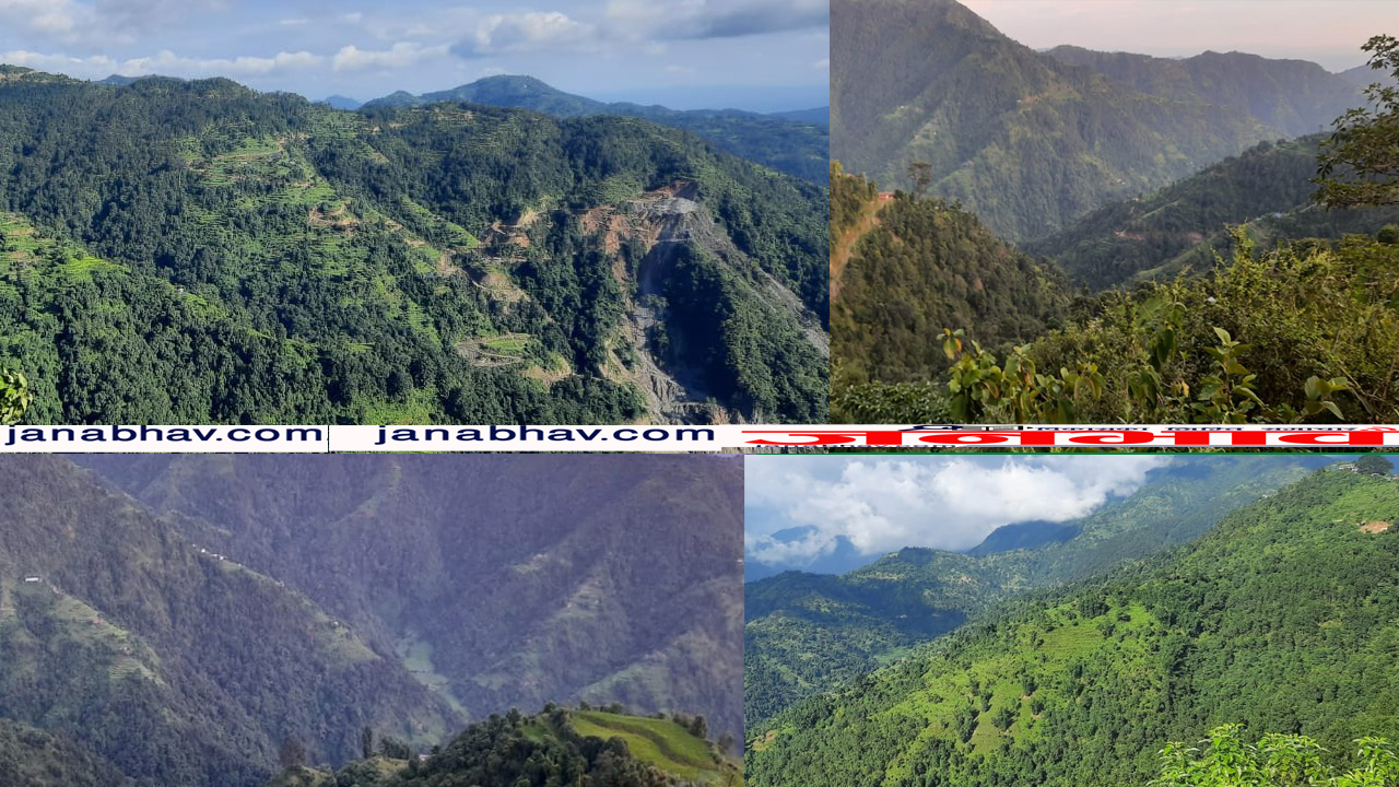 मुसुक्क मुस्कुराउँदै उदयपुरका पहाडी क्षेत्र(फोटो)