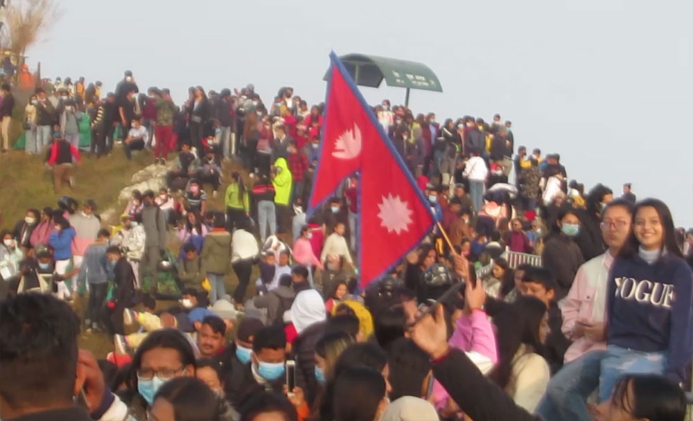 मानहुँकोटमा एकैदिन १० हजार पर्यटक