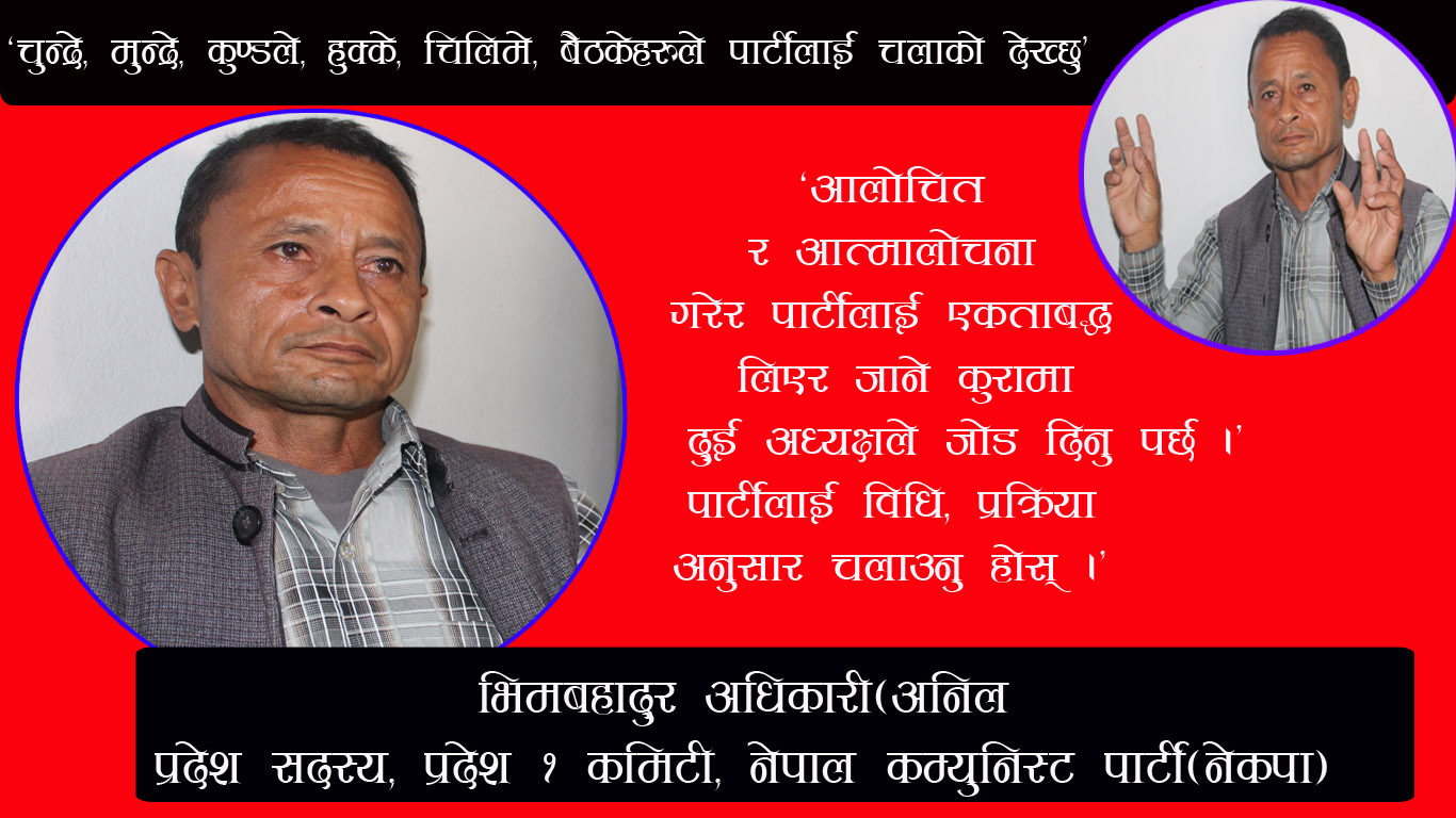 अहिलेको विवादले नेकपा विभाजन हुँदैनः अधिकारी 