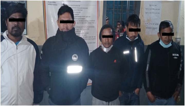 उदयपुरमा ब्राउन सुगर सहित ५ जना पक्राउ