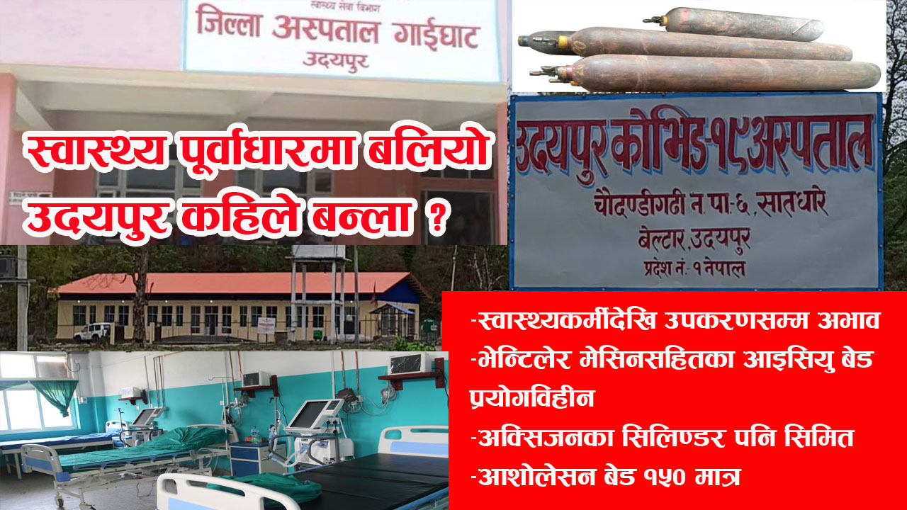 उदयपुरमा कमजोर स्वास्थ्य पूर्वाधारमाथि शक्तिशाली कोभिड आक्रमण