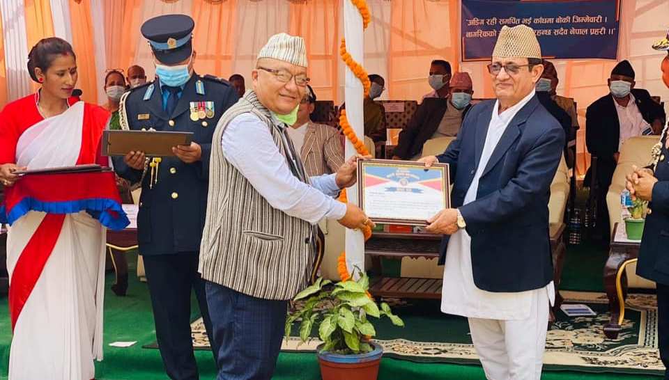 ६६ औं प्रहरी दिवसको अवसरमा कटारी नगरपालिका सम्मानित 