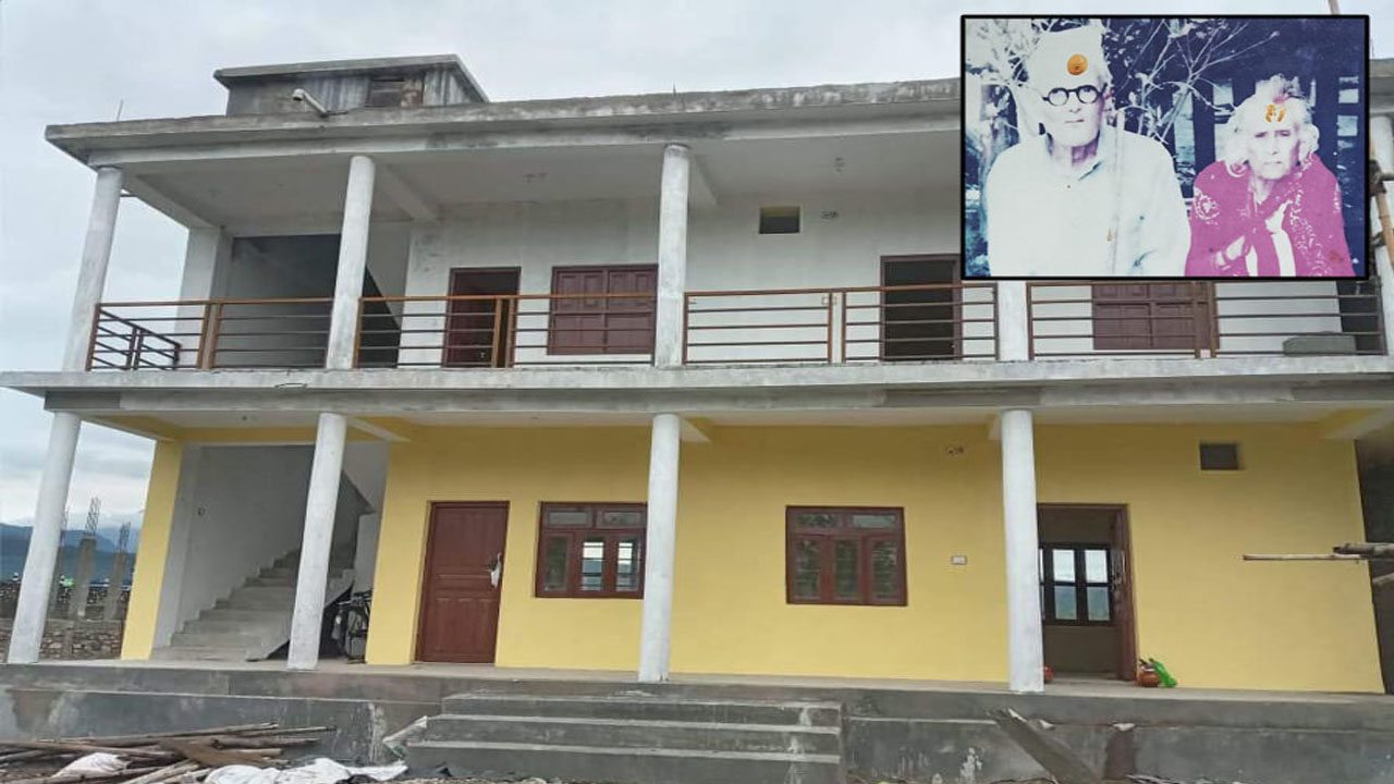 शान्तिधाम स्थित गुरुकुलम्लाई ३० लाखको भव्य भवन हस्तान्तरण
