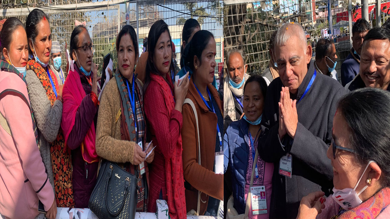 कांग्रेसको १४औँ महाधिवेशन: सभापतिमा पुनःमतदानमा जारी