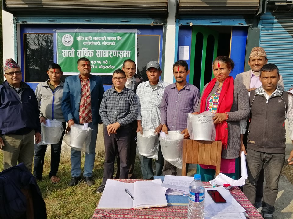मुक्ति कृषि सहकारीको ६ लाख लगानी २ लाख नाफा