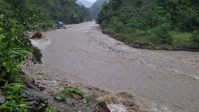 तमोर नदीले बगाउँदा एक युवक बेपत्ता