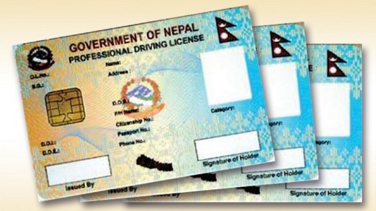 झण्डै सात लाखले चालक अनुमतिपत्र पाउन बाँकी