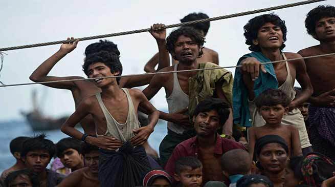 स्वदेश फिर्तीको माग गर्दै बङ्गलादेशमा रोहिङ्ग्या शरणार्थीको जुलुस